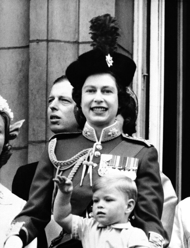 Queen Elizabeth II and Prince Andrew